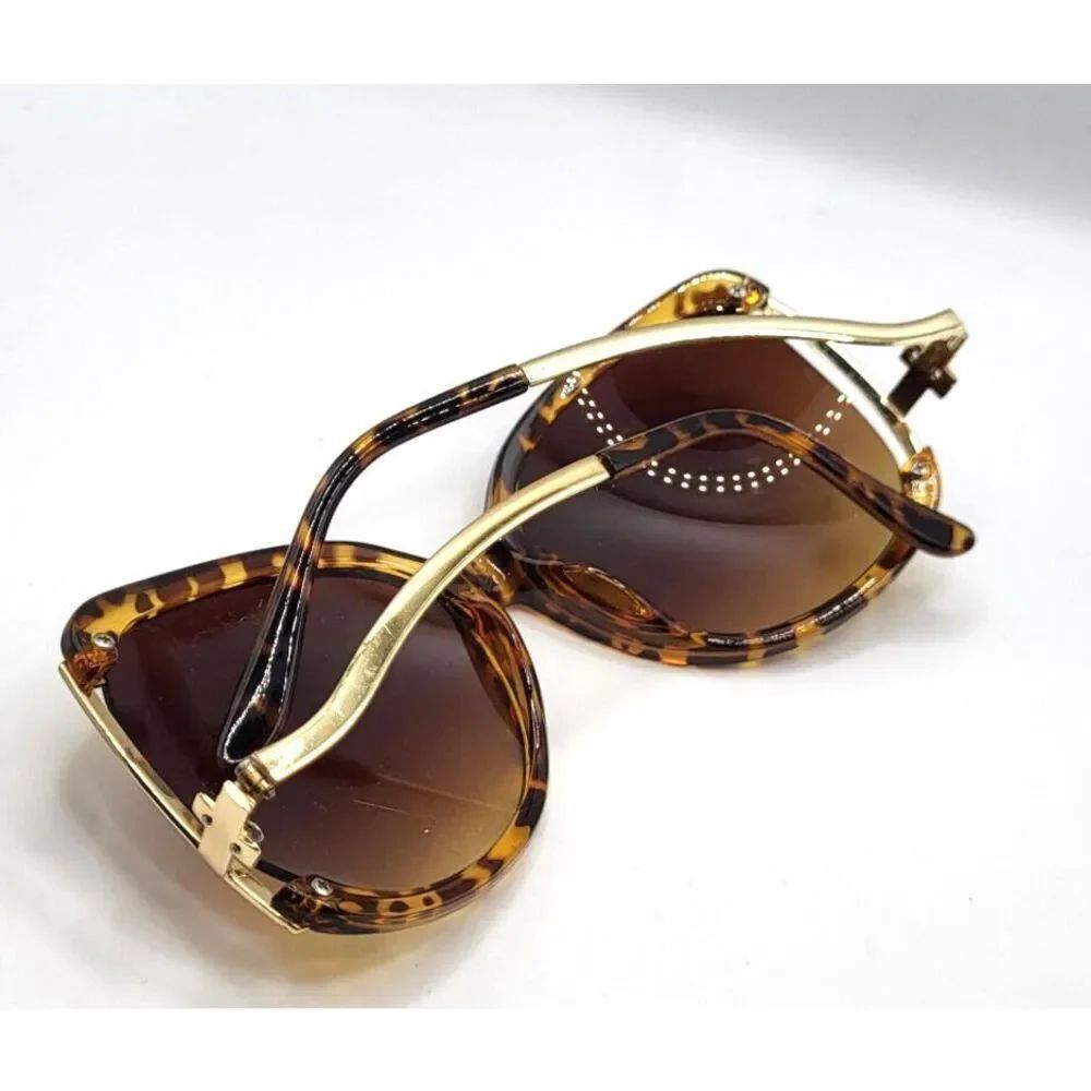 Turtleshell Inverted Oversize Sunglasses - Picture 3 of 3